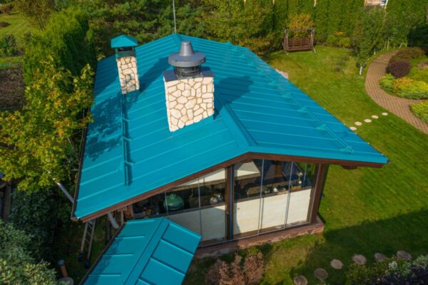 Кликфальц Pro Grand Line 0,45 PE с пленкой на замках RAL 5021 водная синь — изображение 5