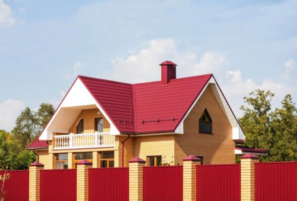 Металлочерепица Классик ("Classic") v02 0,5 Satin RAL 3005 красное вино — изображение 15