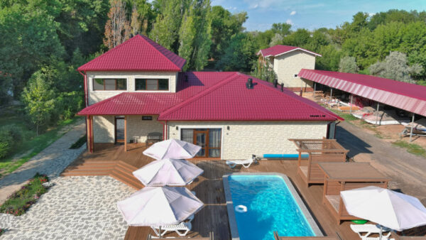 Металлочерепица Классик ("Classic") v02 0,5 Satin RAL 3005 красное вино — изображение 4