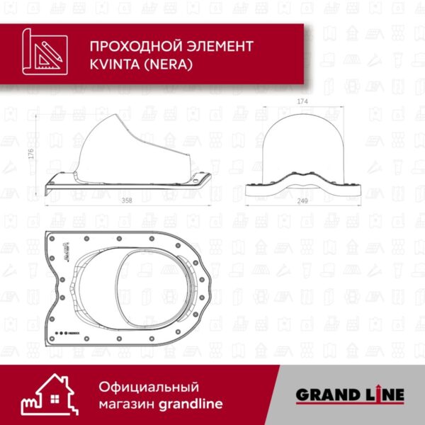 Проходной элемент Kvinta (Nera) RR 23 — изображение 5