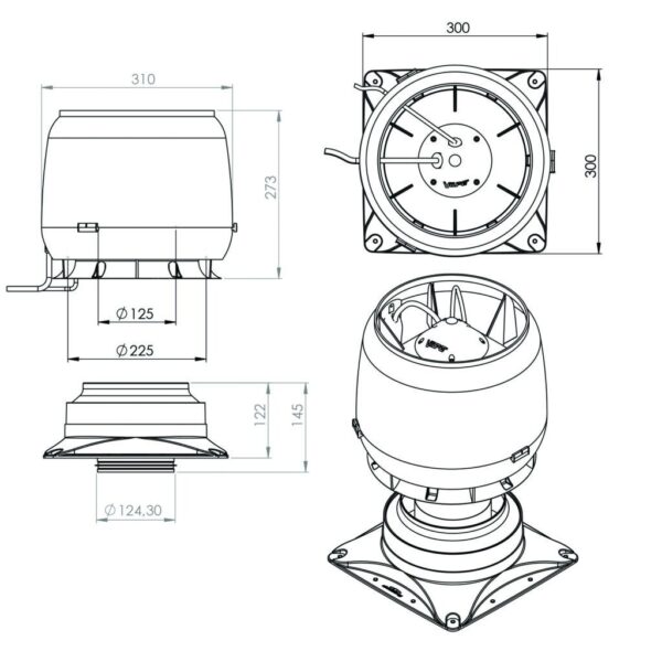 Вентилятор ЕСо190 S + основание RR 32 — изображение 2