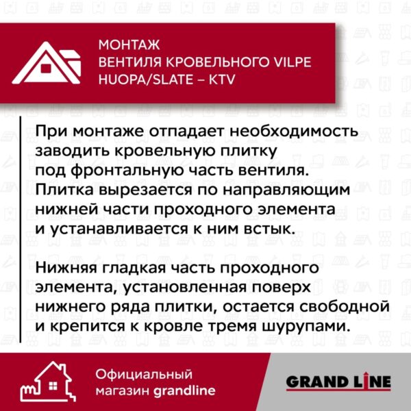 Вентиль кровельный Vilpe Huopa/slate KTV синий — изображение 6