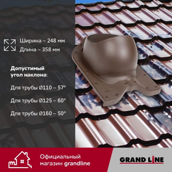 Проходной элемент Kvinta (Nera) GrandLine коричневый — изображение 4