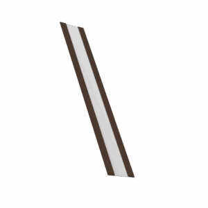 Крепежная планка жалюзи Milan, Milan Slim, Tokyo 0,45 Drap TR RAL 8017 шоколад (1,8м)