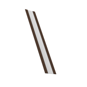 Крепежная планка жалюзи Milan, Milan Slim, Tokyo 0,45 Drap TR RAL 8017 шоколад (2,5м)