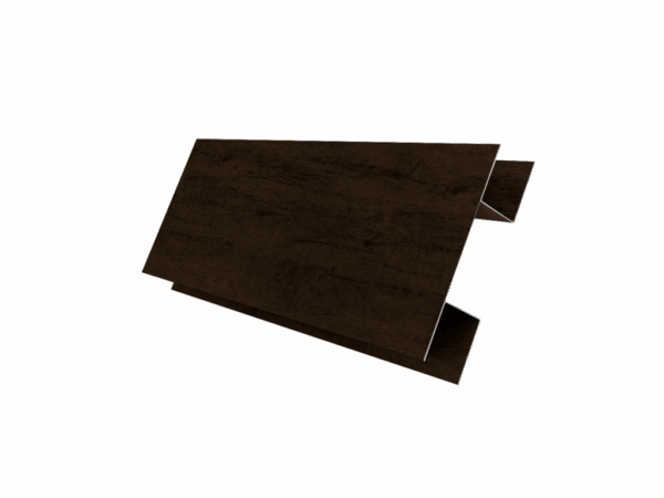 Планка H-образная Экобрус 0,45 Print Elite с пленкой Antique Wood TwinColor (2м) — изображение 2