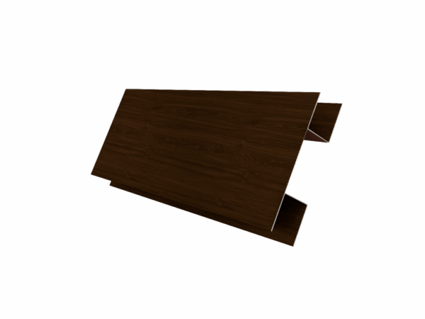 Планка H-образная Экобрус 0,45 Print Elite с пленкой Choco Wood TwinColor (2м) — изображение 2