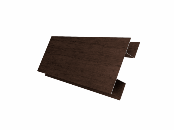 Планка H-образная Экобрус 0,45 Print Premium с пленкой Antique Wood TwinColor (2м) — изображение 2
